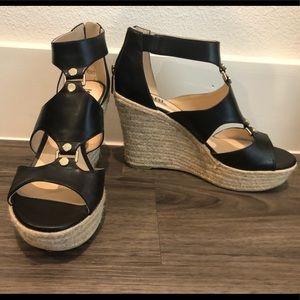 Karl Lagerfeld Black espadrilles/wedges